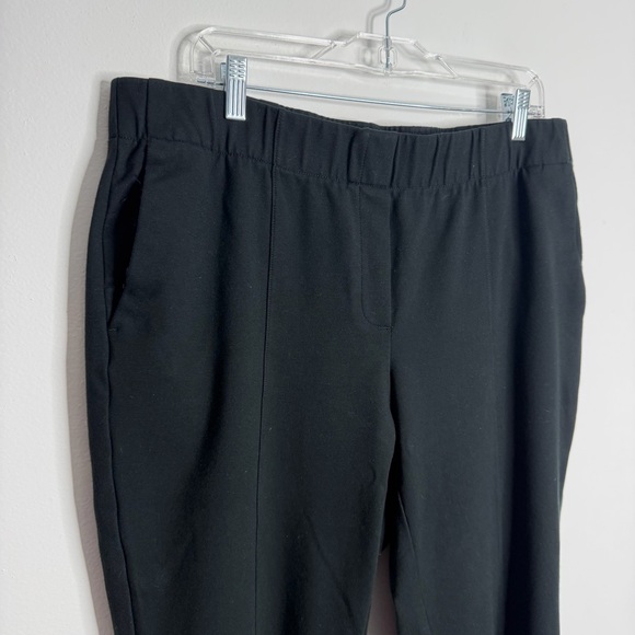 J. Jill Black Pintucked Ponte Slim-Leg Pants Pull On Stretch Large‎ Casual - Picture 7 of 10